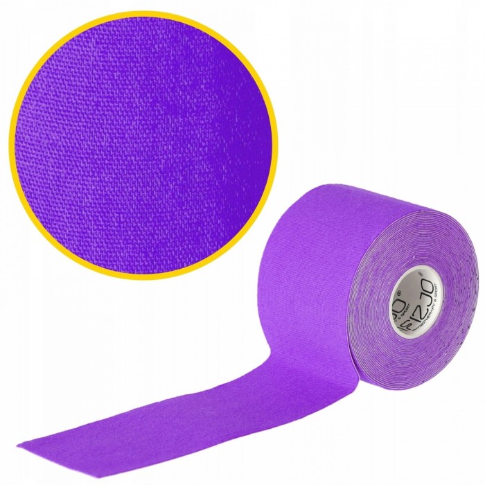 Стрічка кінезіологічна (кінезіо тейп) 4FIZJO 5 см x 5 м Violet (P-5907739318817)