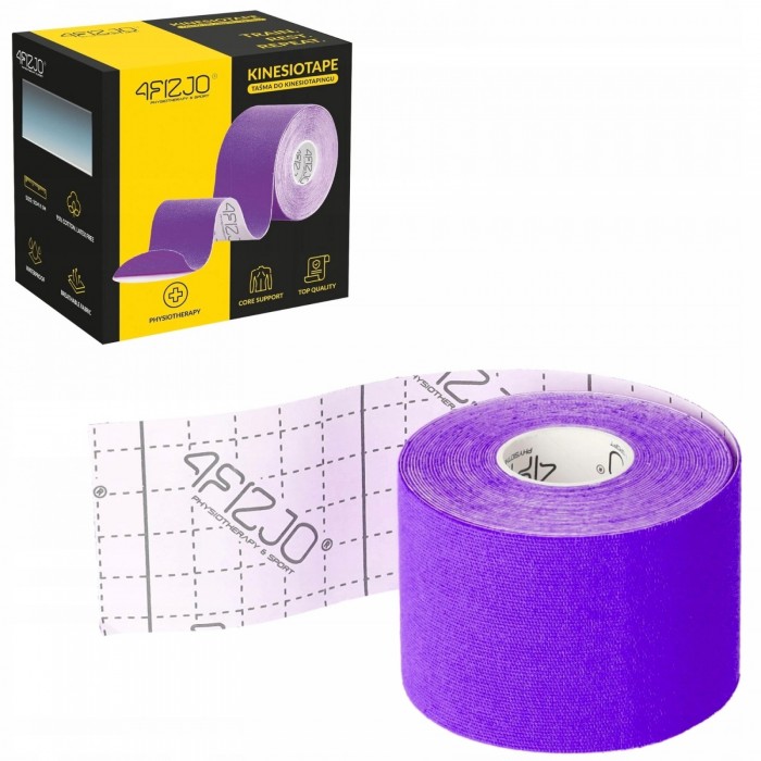Стрічка кінезіологічна (кінезіо тейп) 4FIZJO 5 см x 5 м Violet (P-5907739318817)