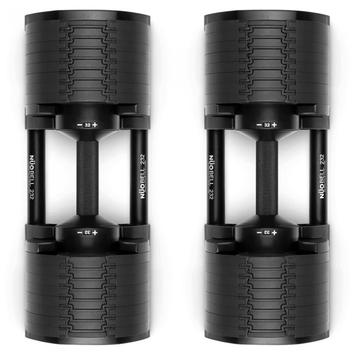 Гантелі набірні з регульованою вагою NUO Nuobell All Black 2-32 кг пара