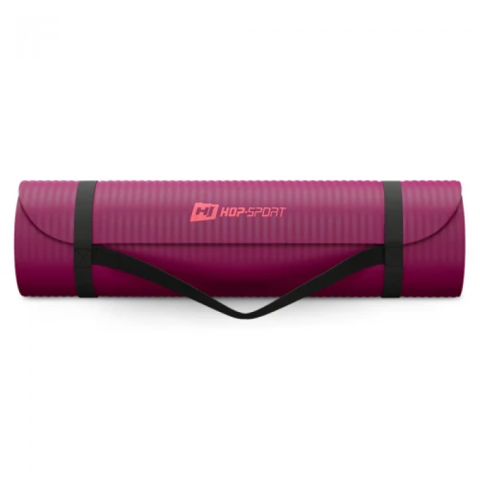 Коврик для йоги Hop-Sport HS-NB015GM NBR 1,5см ягодный