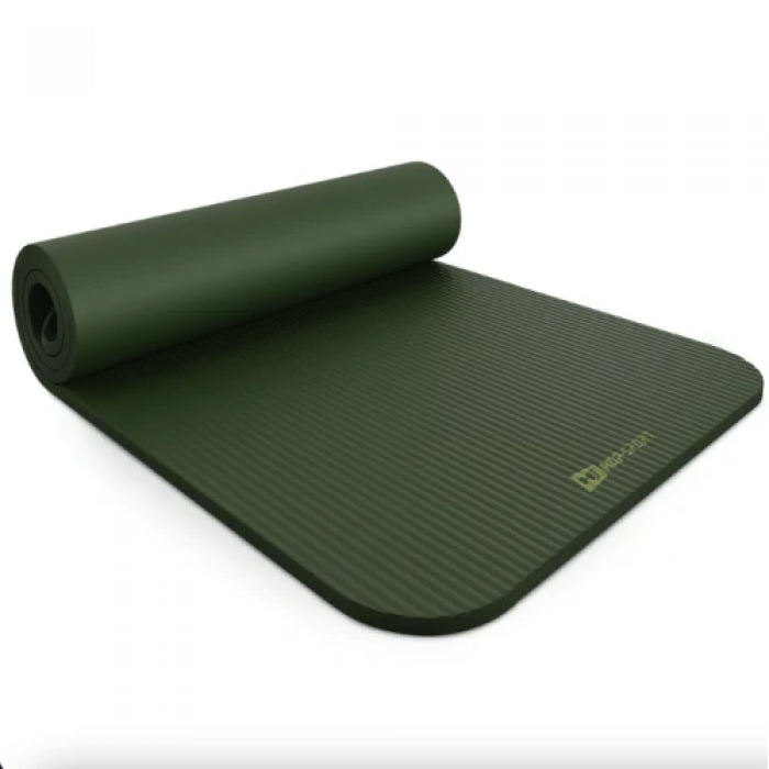 Килимок для йоги Hop-Sport HS-NB015GM NBR 1,5 см темно-зелений