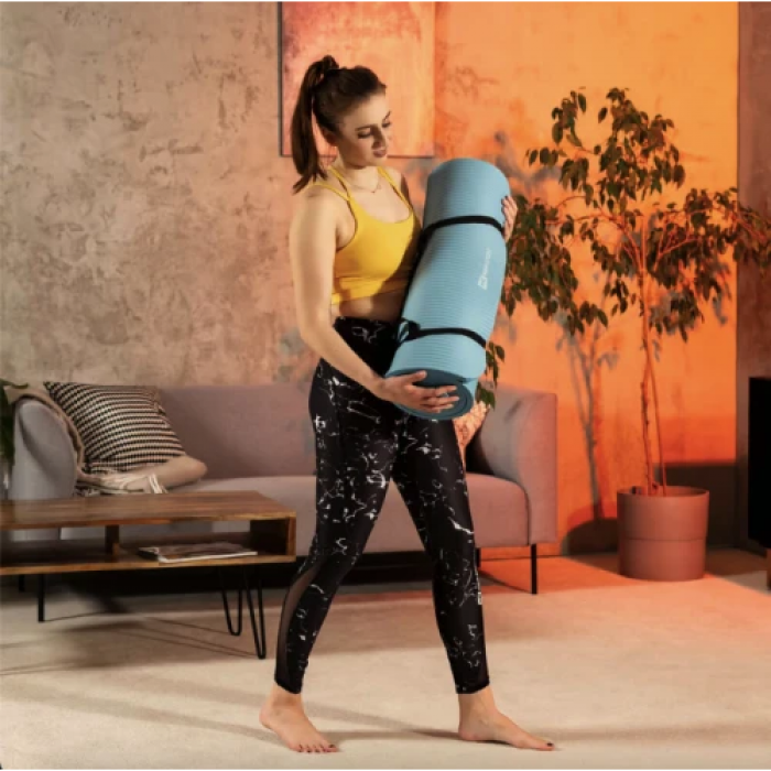 Килимок для йоги Hop-Sport HS-NB020GM NBR 2см світлий морський