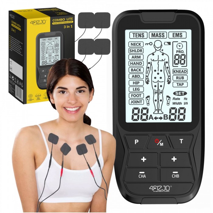 Апарат для електростимуляції м'язів 4FIZJO Combo LITE 3 в 1 (P-5905973401487) Апарат для електростимуляції м'язів 4FIZJO Combo LITE 3 в 1 (P-5905973401487)
