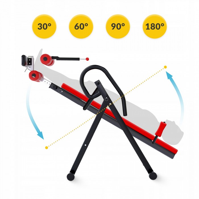 Стіл інверсійний 4FIZJO регульований Black/Red (P-5905973401944)