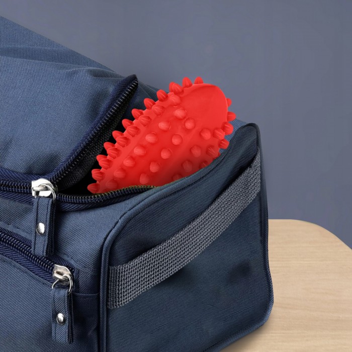 М&#039;яч масажний огірок 4FIZJO Spike Bean 11.5 x 5 см Red (P-5905973400190)