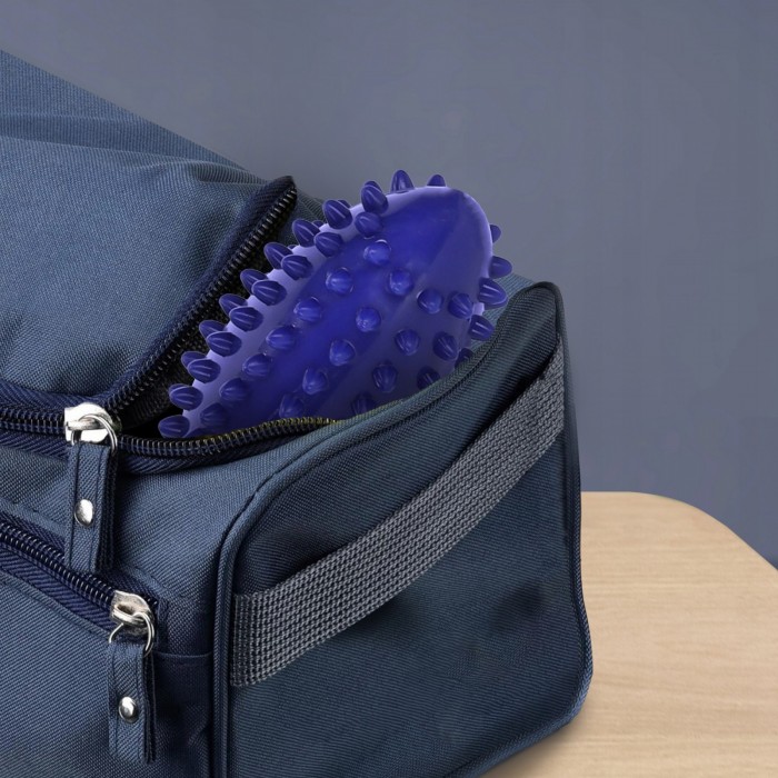 М&#039;яч масажний огірок 4FIZJO Spike Bean 11.5 x 5 см Blue (P-5905973400183)