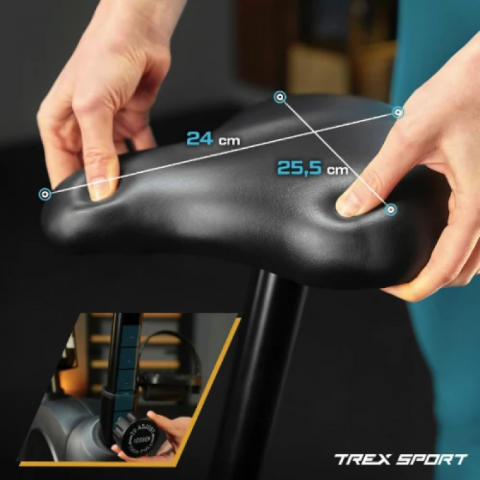 Велотренажер Trex Sport TX-350MB RIZE магнітний сірий