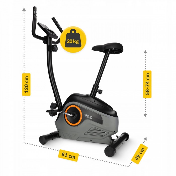 Велотренажер магнітний 4FIZJO Active+ Black/Gold (P-5905973401593)