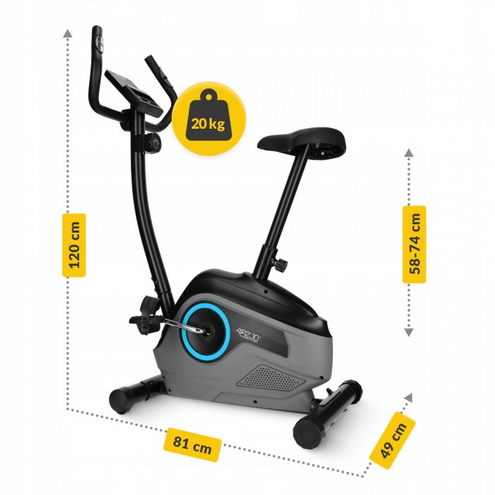 Велотренажер магнітний 4FIZJO Active+ Black/Blue (P-5905973401609)