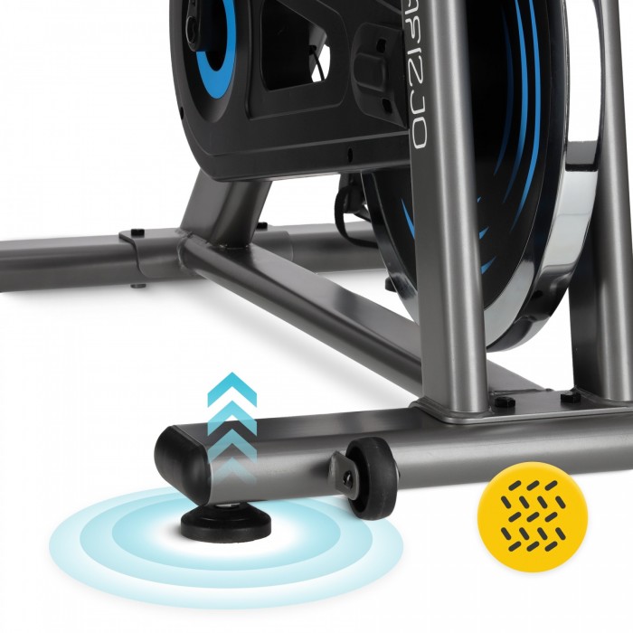Велотренажер спінінговий (спінбайк) 4FIZJO Racing Black/Blue (P-5905973401654)