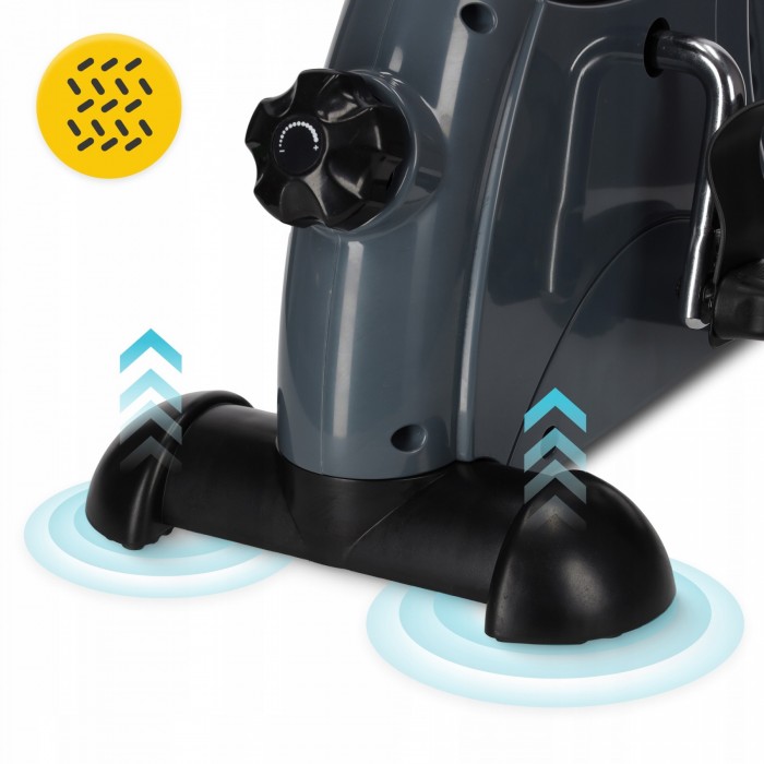 Міні велотренажер 4FIZJO Active 2 в 1 для рук та ніг Grey/Black (P-5905973401708)