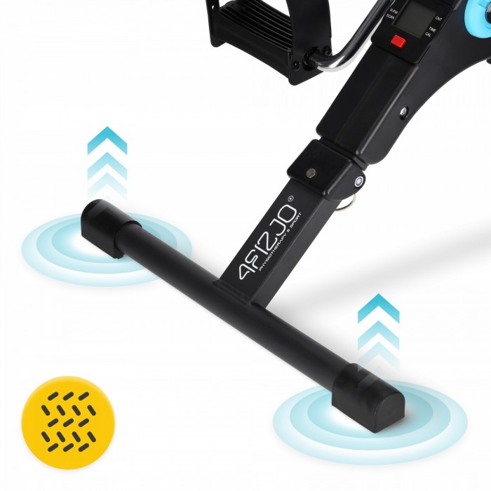 Міні велотренажер 4FIZJO Mini 2 в 1 для рук та ніг Black/Blue (P-5905973401685)
