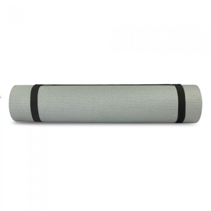 Килимок для йоги та фітнесу Stein PVC 183 x 61 x 0.6 см сірий
