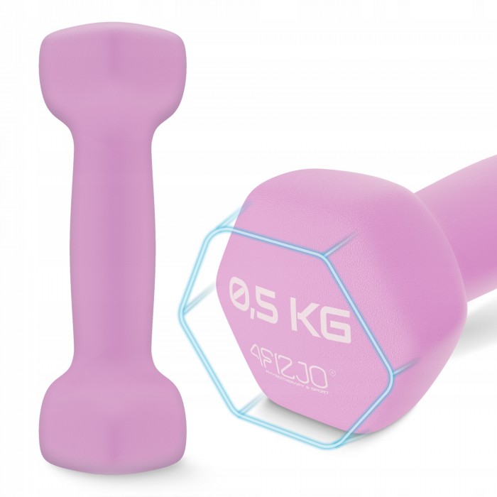 Гантелі для фітнесу вінілові 4FIZJO Classic 2 x 0.5 кг (P-5907739311948)