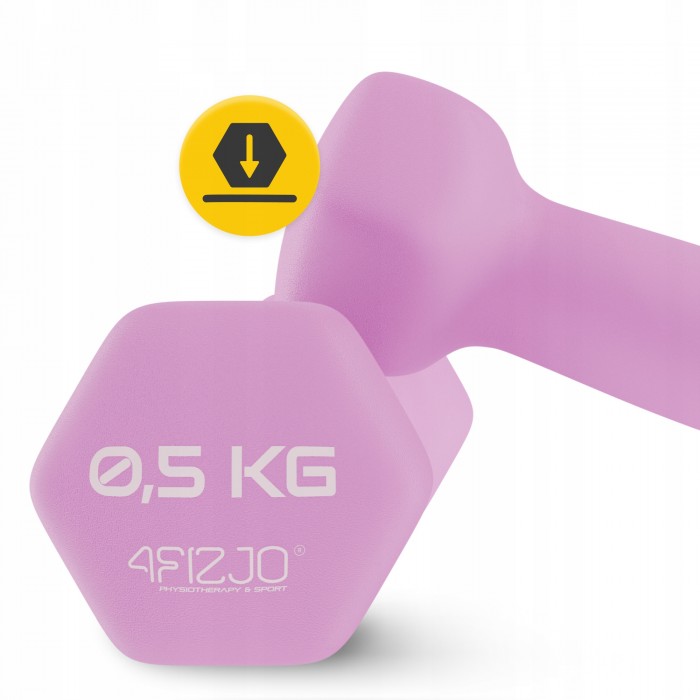 Гантелі для фітнесу вінілові 4FIZJO Classic 2 x 0.5 кг (P-5907739311948)