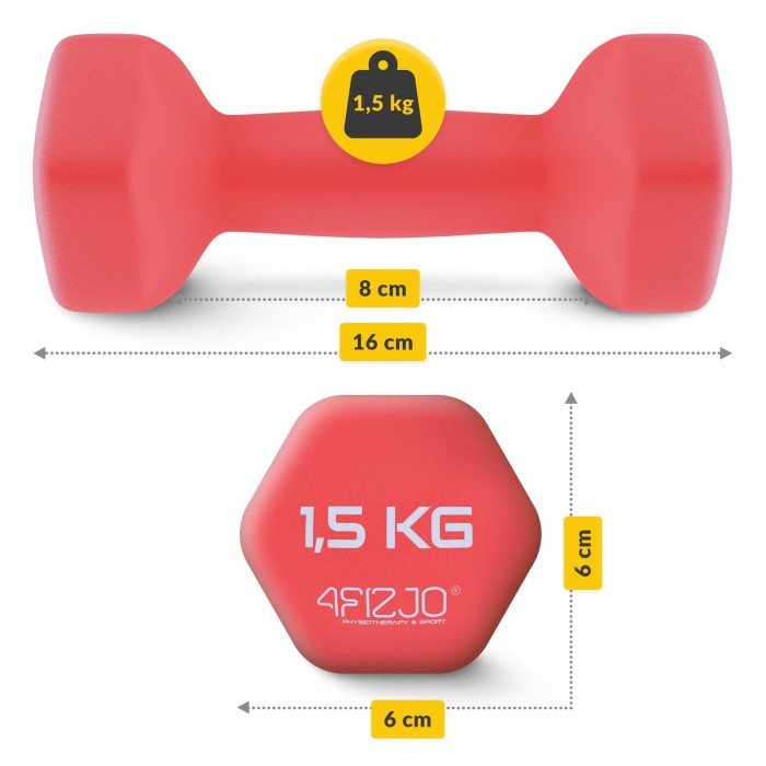 Гантели виниловые 4FIZJO Classic 2 x 1.5 кг (P-5907739311962)