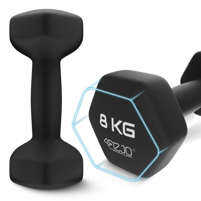 Гантелі для фітнесу вінілові 4FIZJO Classic 2 x 8 кг (P-5905973403214)