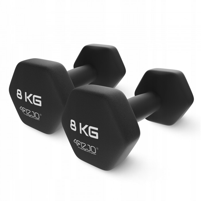 Гантелі для фітнесу вінілові 4FIZJO Classic 2 x 8 кг (P-5905973403214)