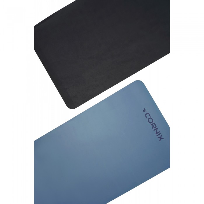 Килимок спортивний Cornix PU 183 x 68 x 0.4 см для йоги та фітнесу XR-0319 Blue