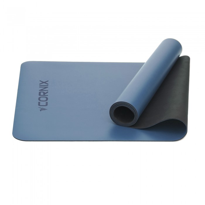 Килимок спортивний Cornix PU 183 x 68 x 0.4 см для йоги та фітнесу XR-0319 Blue