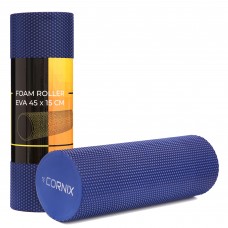 Масажний ролик Cornix EVA+ 45 x 15 см (валик, роллер) XR-0304 Navy Blue
