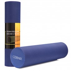 Масажний ролик Cornix EVA+ 60 x 15 см (валик, роллер) XR-0309 Navy Blue