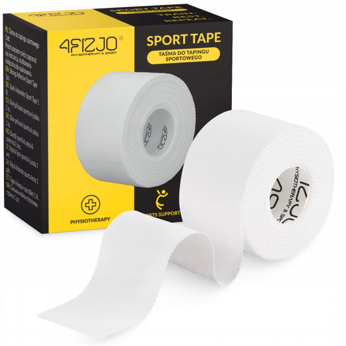 Стрічка (тейп) для пальців 4FIZJO Sport Tape 3.8 см x 9.1 м жорстка White (P-5905973400831) Стрічка (тейп) для пальців 4FIZJO Sport Tape 3.8 см x 9.1 м жорстка White (P-5905973400831)