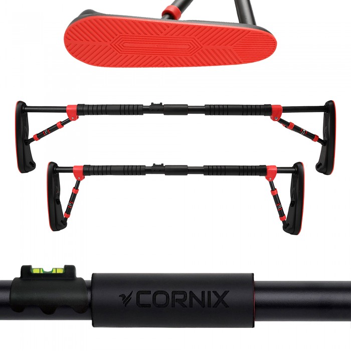 Турнік розсувний Cornix Elite 100-140 см XR-0291 Black/Red Турнік розсувний Cornix Elite 100-140 см XR-0291 Black/Red
