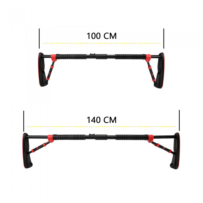 Турнік розсувний Cornix Elite 100-140 см XR-0291 Black/Red