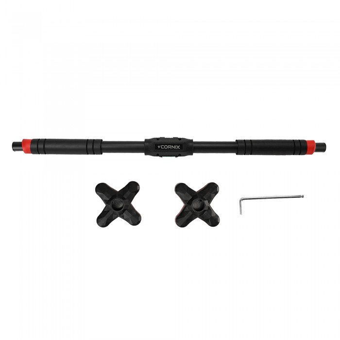 Турнік розсувний Cornix Pro+ 90-130 см XR-0287 Black/Red