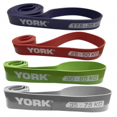 Набір резинок для підтягування та тренувань York Fitness 4 шт (17,5 - 65 кг)