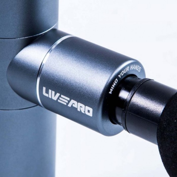 Перкусійний масажер "MINI MASSAGE GUN" LivePro LP8513 сірий