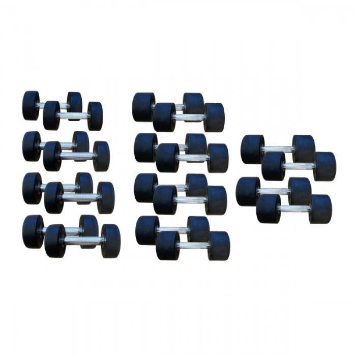 Поліуретановий гантельний ряд Generation Fitness FF51D4B-2,5/25kg (10 пар) 275 кг