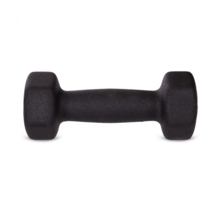 Гантель для фітнесу 5 кг 1шт з неопреновим покриттям Generation Fitness FF51D4A-5kg (чорний)