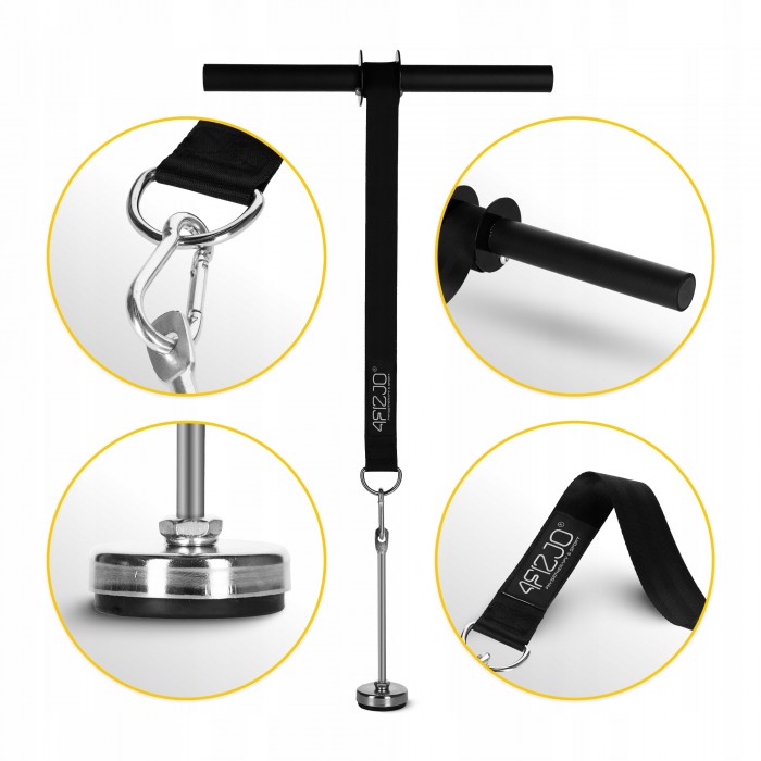 Тренажер для зап'ястей та передпліч 4FIZJO Wrist Roller Black (P-5905973400350)