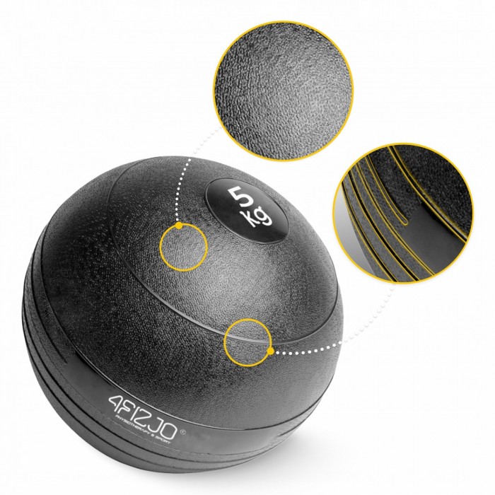 Слембол (медицинский мяч) для кроссфита 4FIZJO Slam Ball 5 кг Black (P-5907739315427)