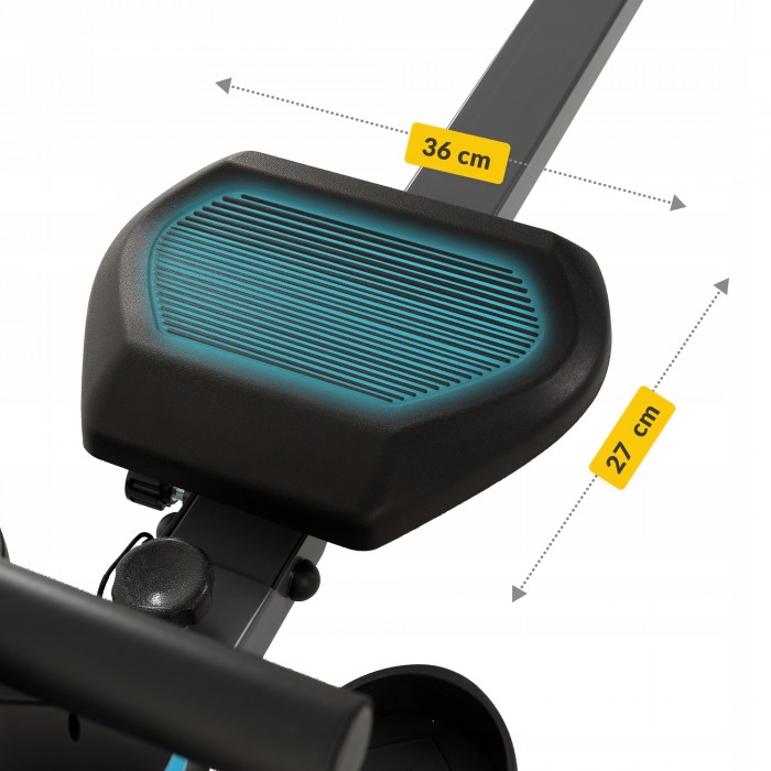 Гребний тренажер магнітний 4FIZJO Evo+ Black/Blue (P-5905973401715)