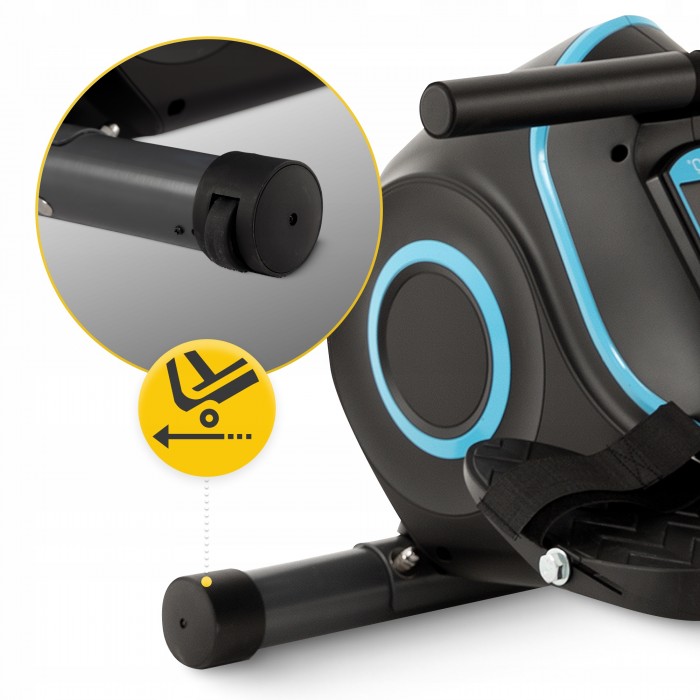 Гребний тренажер магнітний 4FIZJO Evo+ Black/Blue (P-5905973401715)