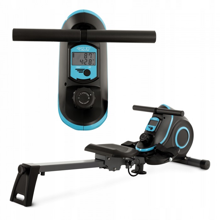 Гребний тренажер магнітний 4FIZJO Evo+ Black/Blue (P-5905973401715)