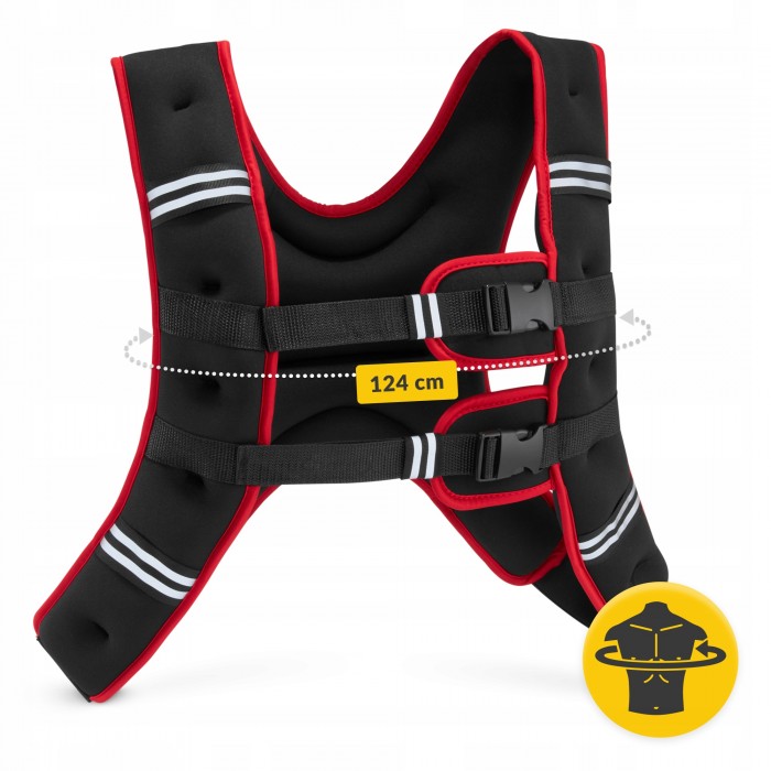 Жилет-обтяжувач для тренувань 4FIZJO 10 кг Black/Red (P-5905973402163)