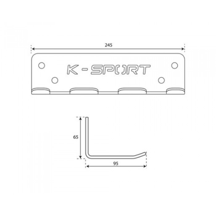 Настінний тримач для грифів K-SPORT KSSL119