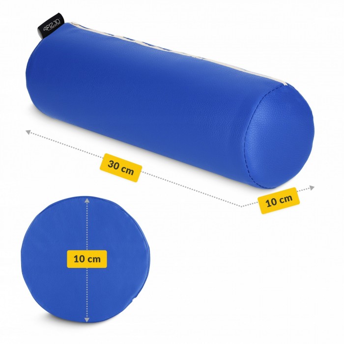 Валик для масажного столу, реабілітації та масажу 4FIZJO 30 x 10 см Blue (P-5905973402996)