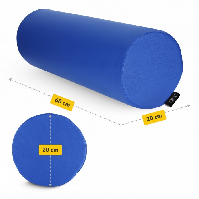 Валик для масажного столу, реабілітації та масажу 4FIZJO 60 x 20 см Blue (P-5905973402989)