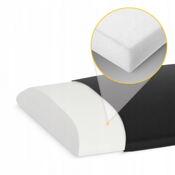 Напіввалик для реабілітації та масажу 4FIZJO 40 x 25 x 5 Black (P-5905973403078)