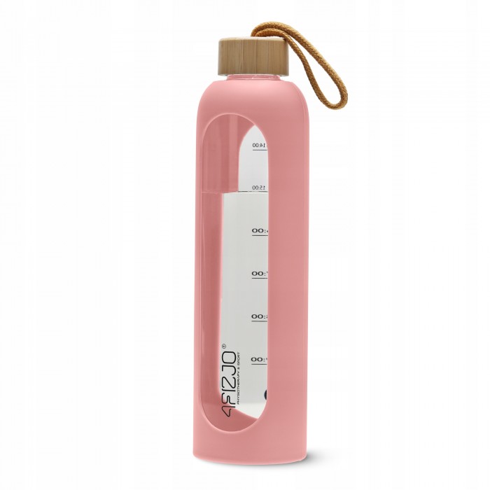Пляшка для води спортивна 4FIZJO 1000 мл скляна Pink (P-5905973403887)