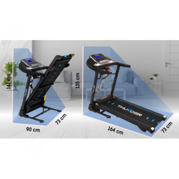 Беговая электрическая дорожка THUNDER RAPID-DS-BLACK