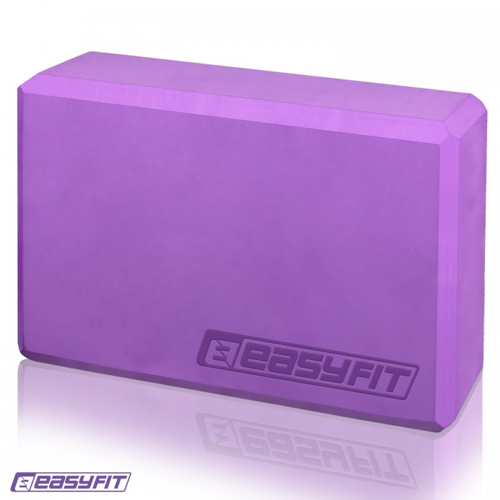 Блок для йоги EasyFit EVA Фіолетовий Блок для йоги EasyFit EVA Фіолетовий