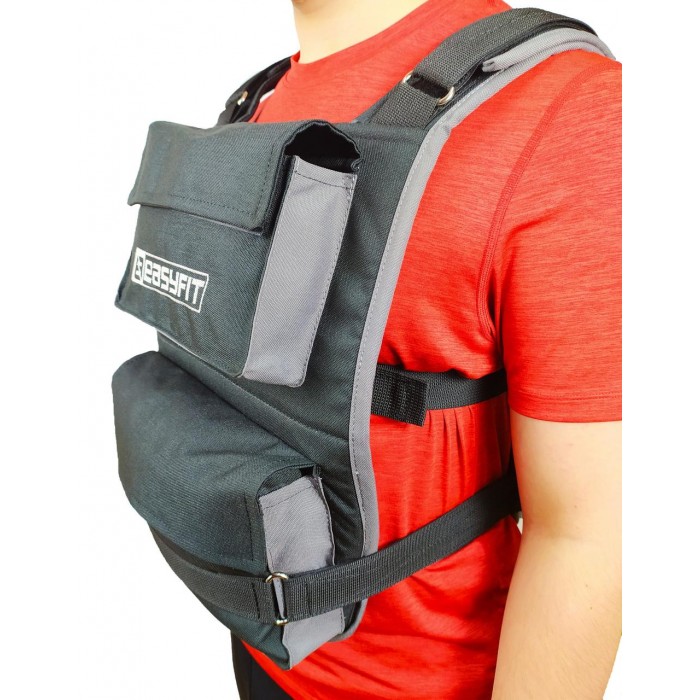 Жилет-обтяжувач EasyFit до 20 кг набірний з філерами Жилет-обтяжувач EasyFit до 20 кг набірний з філерами