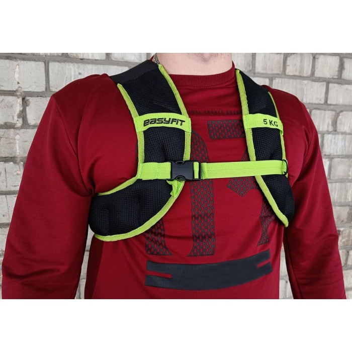 Жилет-обтяжувач EasyFit JetPack 5 кг з металевими кульками Жилет-обтяжувач EasyFit JetPack 5 кг з металевими кульками