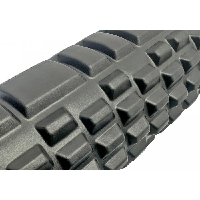 Массажный роллер EasyFit Grid Roller 60 см v.3.1 черный